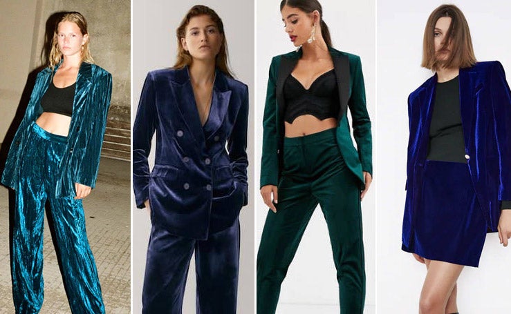 Nuria Roca adelanta la vuelta de los trajes de terciopelo con otro de sus looks