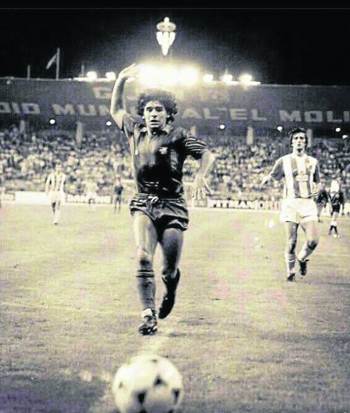 Maradona en Gijón. Cuando la gloria se la quedó Espinosa