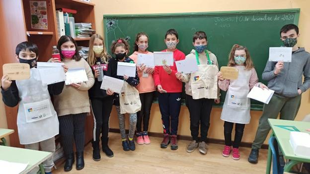 Los más jóvenes de El Franco escriben «cartas especiales»