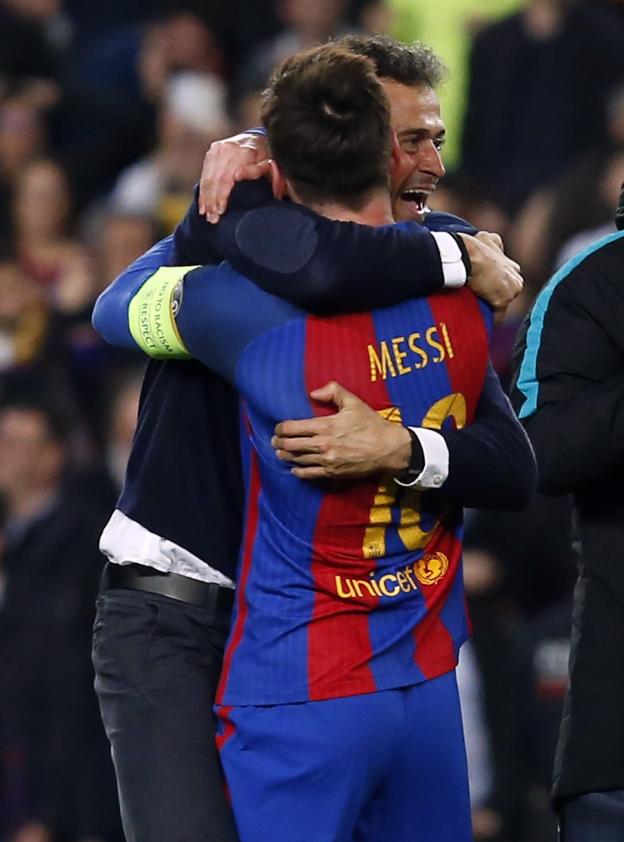 Messi sitúa a Luis Enrique y a Guardiola como los dos mejores técnicos que ha tenido