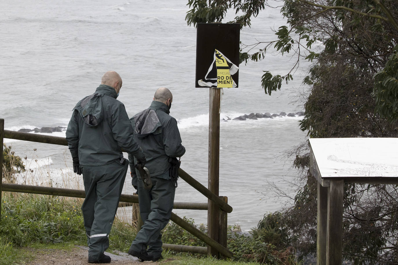 Intensa búsqueda de un hombre desaparecido en Muros del Nalón