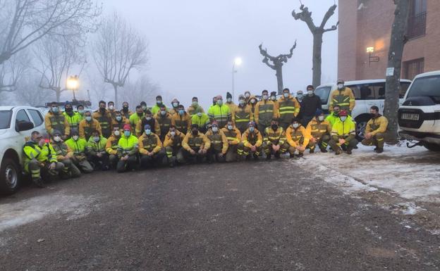 El Gobierno moviliza a la Brif de Tineo para retirar el hielo y la nieve de Madrid
