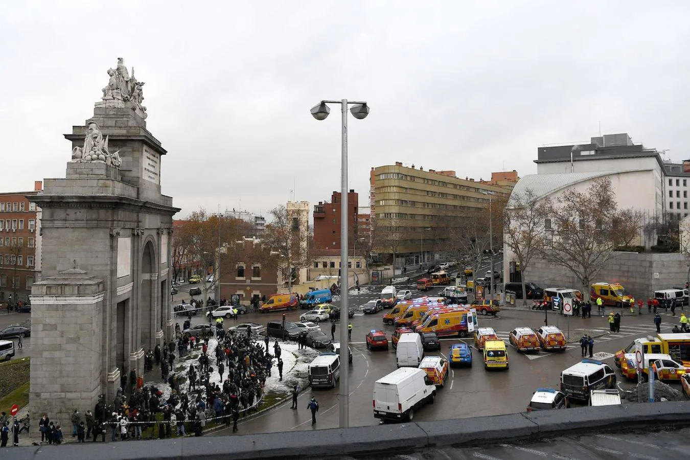 Imágenes de la explosión mortal en Madrid