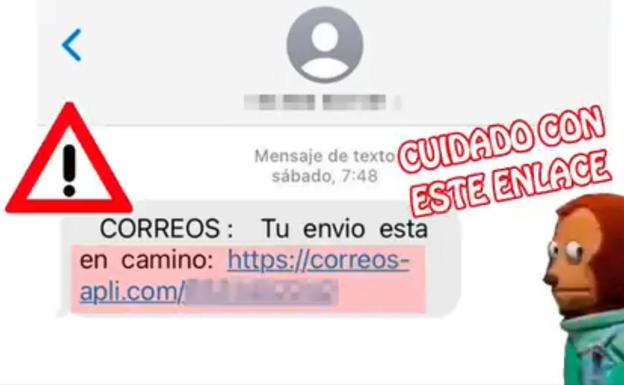 Alerta por la oleada de SMS que suplantan a Correos para robar datos bancarios