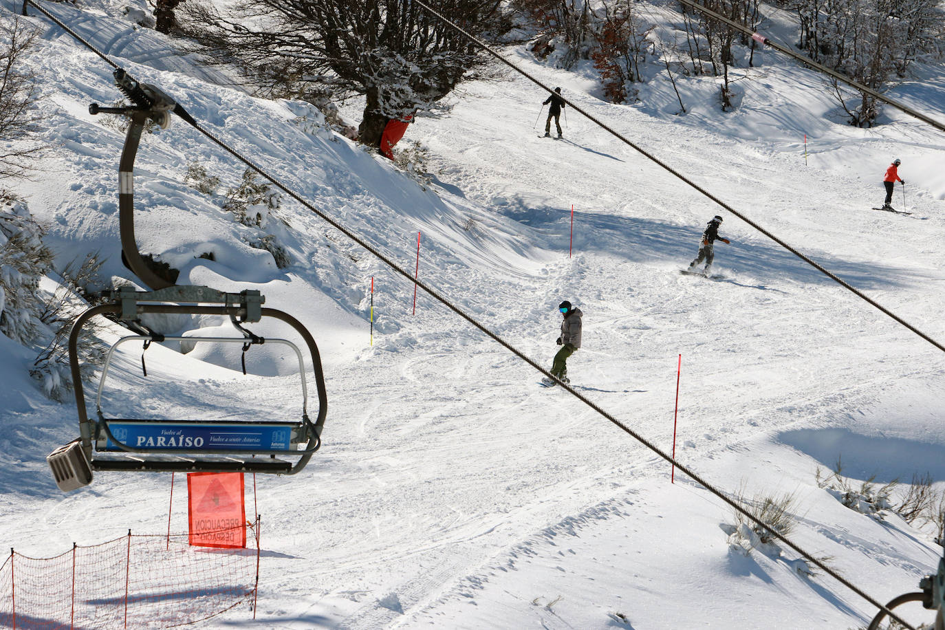 'Karim' cubre de nieve Pajares, Fuentes de Invierno y San Isidro