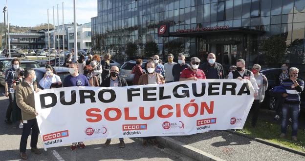 Trabajadores de Duro Felguera reclaman una solución para su crisis