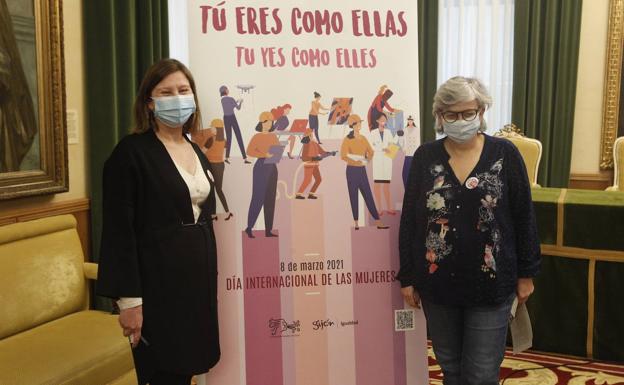 Mujeres que han «roto barreras», protagonistas en la campaña de Gijón del 8M