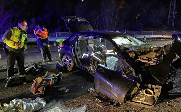 Una mujer y sus dos hijos menores mueren en un accidente de tráfico en Pontevedra