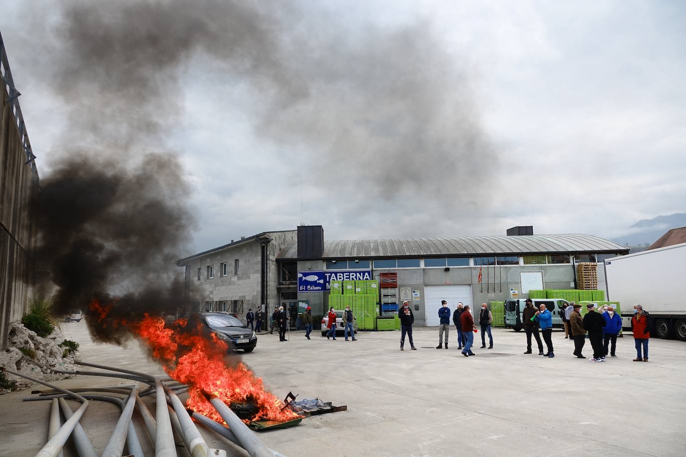 Paro en el sector pesquero asturiano