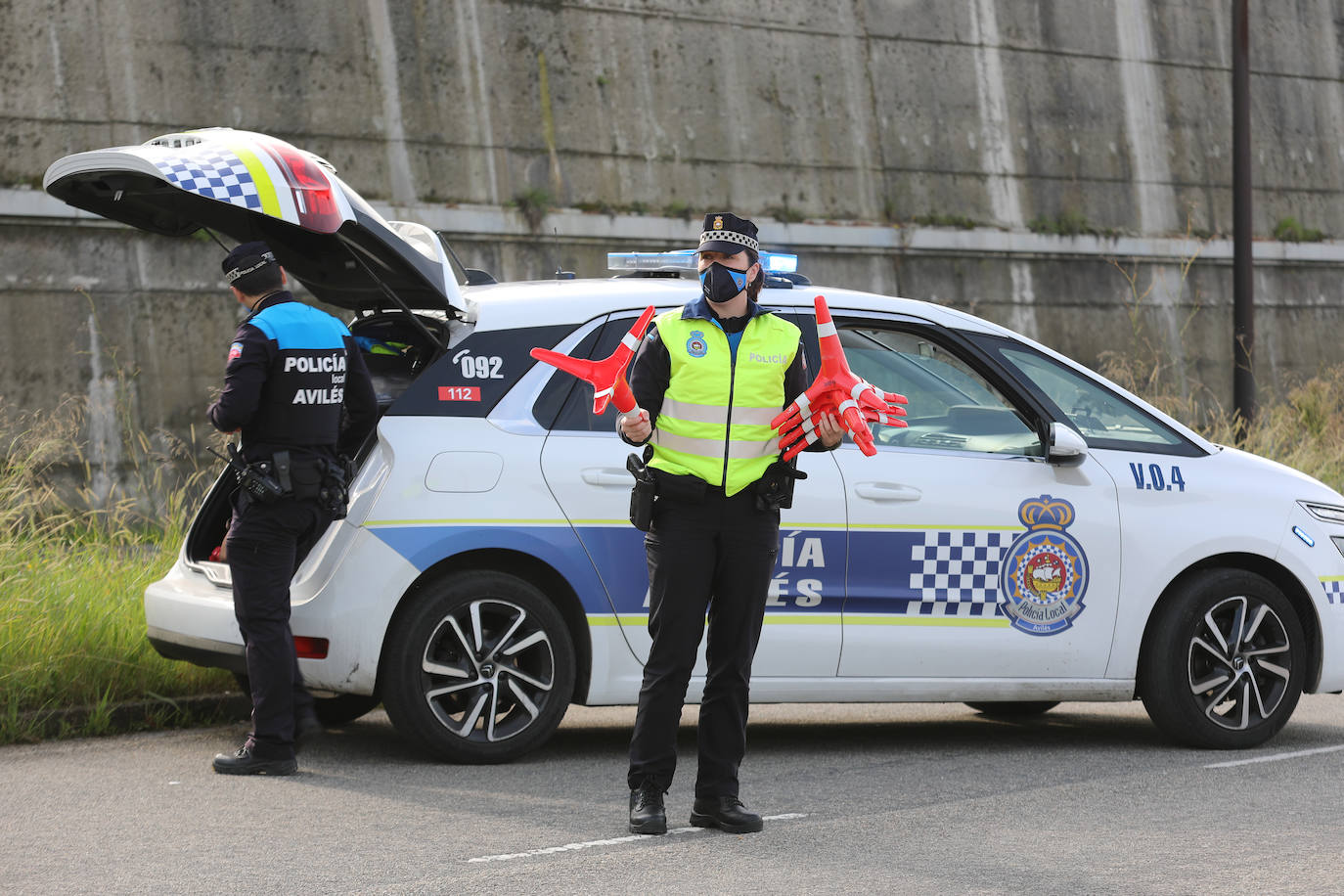 Dos heridos en Valliniello tras la colisión de tres vehículos