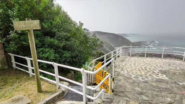 Un hundimiento obliga a cortar la Senda de los Miradores