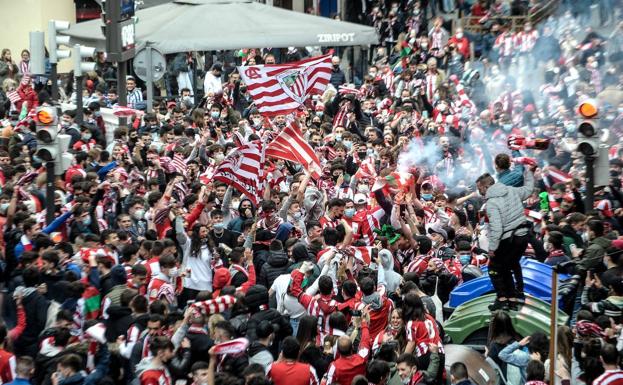 Una joven herida en los altercados en Bilbao antes de la final de Copa