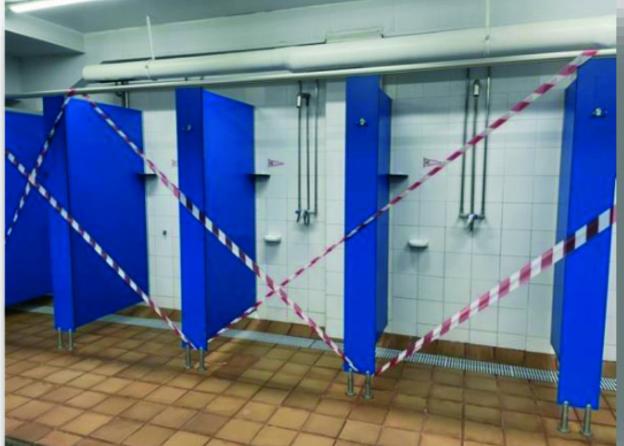 El Grupo lleva un mes a la espera de que el Principado le permita utilizar las duchas