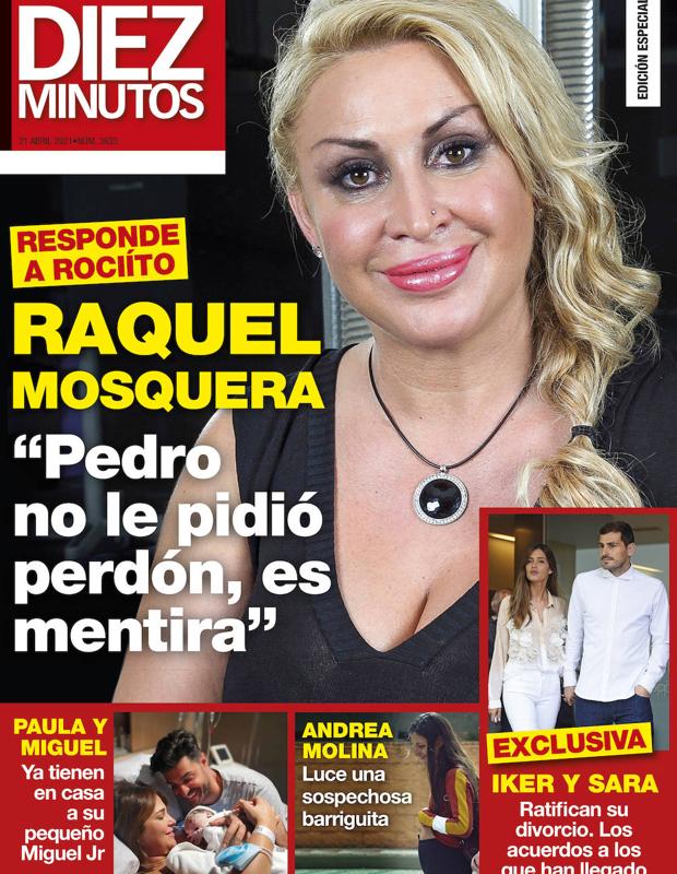 Raquel Mosquera, protagonista de la portada de Diez Minutos