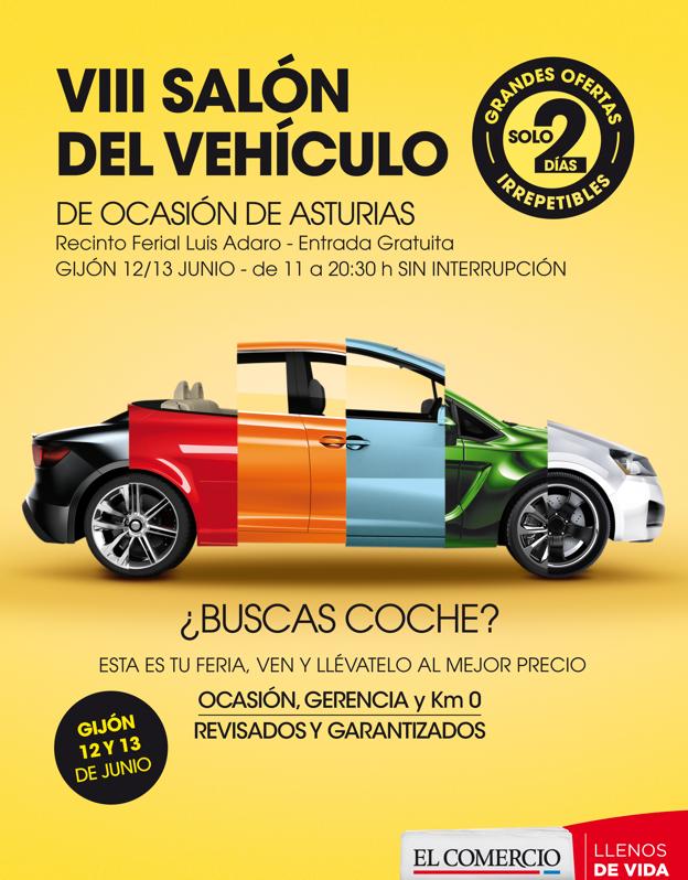 El Salón del Vehículo de Ocasión vuelve a Gijón el 12 y 13 de junio