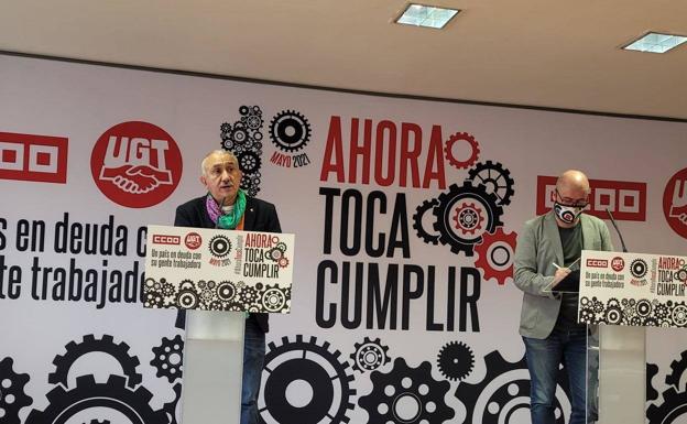 Los sindicatos urgen a la reforma laboral en el Primero de Mayo más político