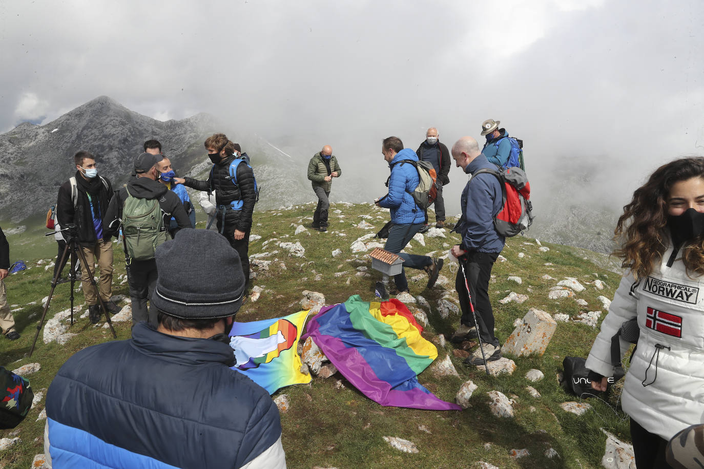 Homenaje a Rambal en el Angliru