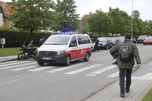 Una joven herida al colisionar dos motocicletas