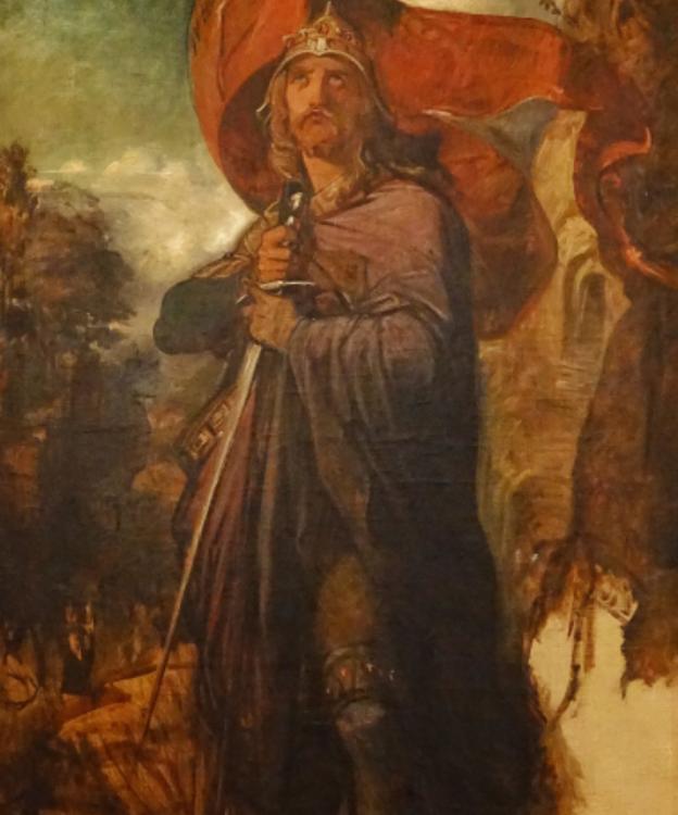 El Museo de Covadonga suma un retrato del Rey Pelayo y el modelo de la imagen de la Virgen