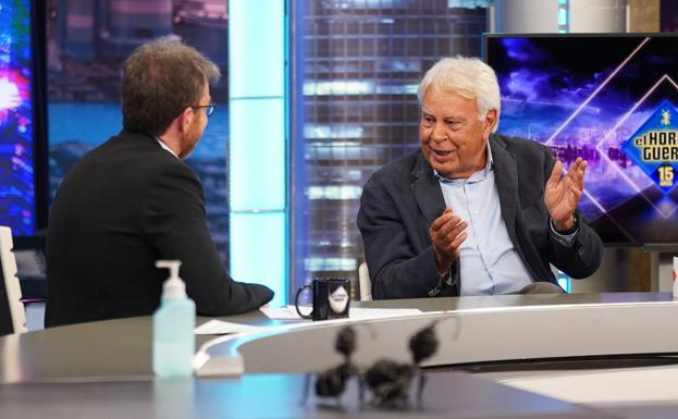 Felipe González en 'El Hormiguero': «En mi podcast quiero hablar con todos, pero con Santiago Abascal no»