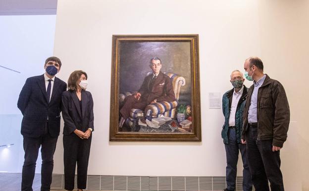 El Bellas Artes muestra al público el retrato de Ramón Pérez de Ayala, de Ignacio Zuloaga