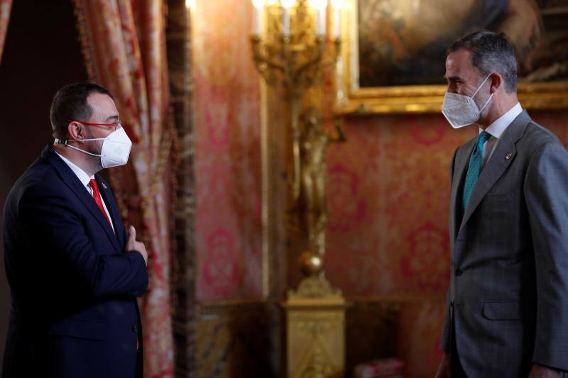 Los Reyes, en la reunión anual de los patronos de la Fundación Princesa