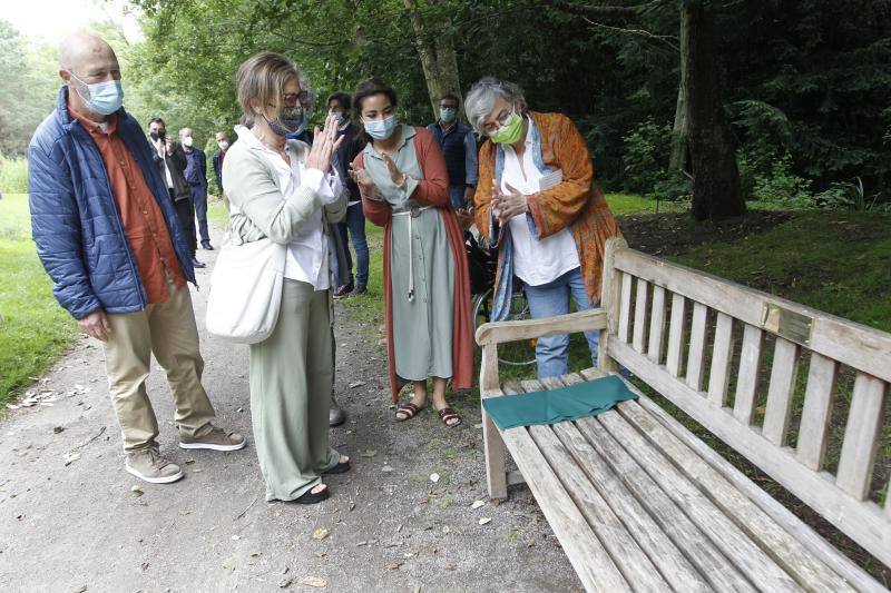 Juan González Moriyón descansa para siempre en su banco del Jardín Botánico