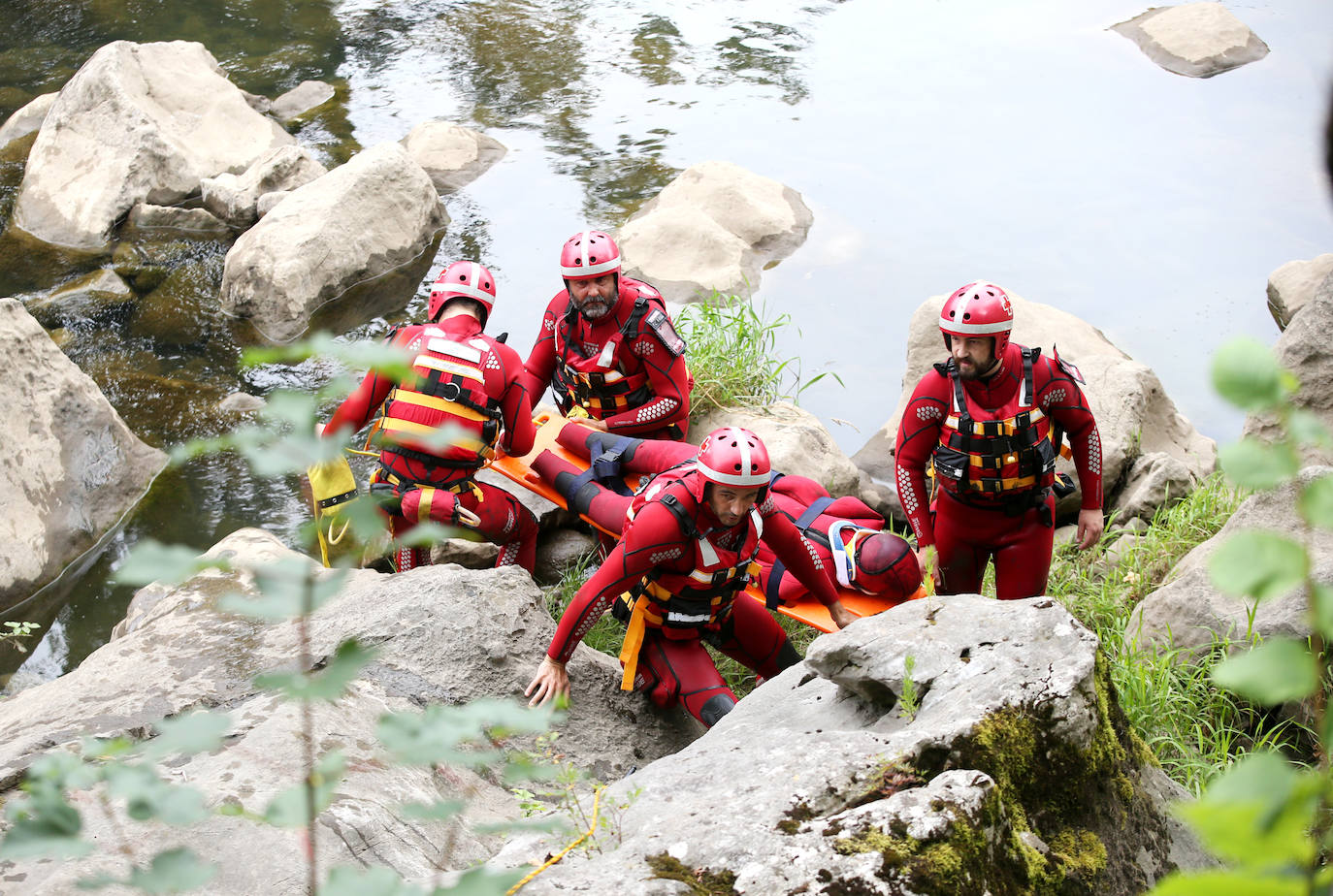 Preparados para rescates en el agua