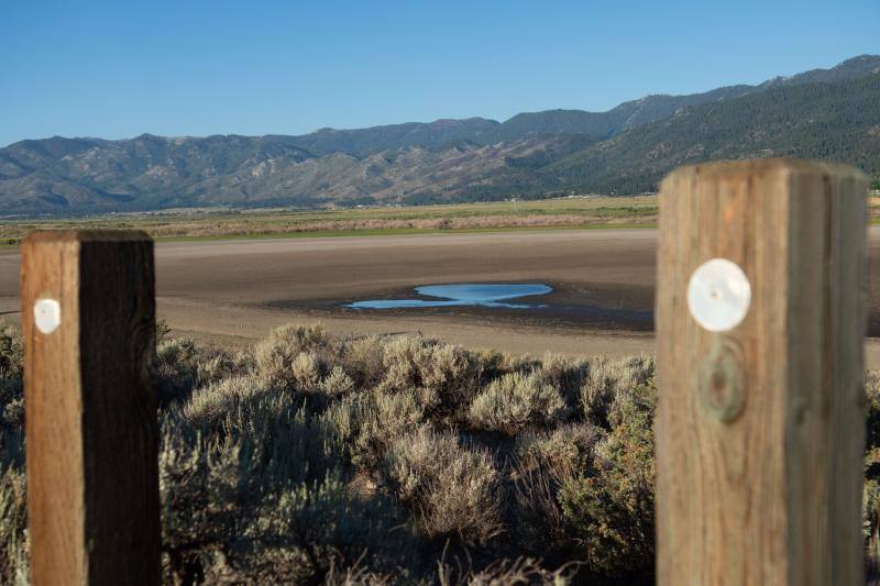 La sequía evapora el lago Washoe, al oeste de Estados Unidos