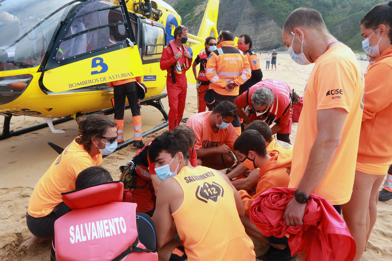 Aprender a socorrer con ayuda del helicóptero