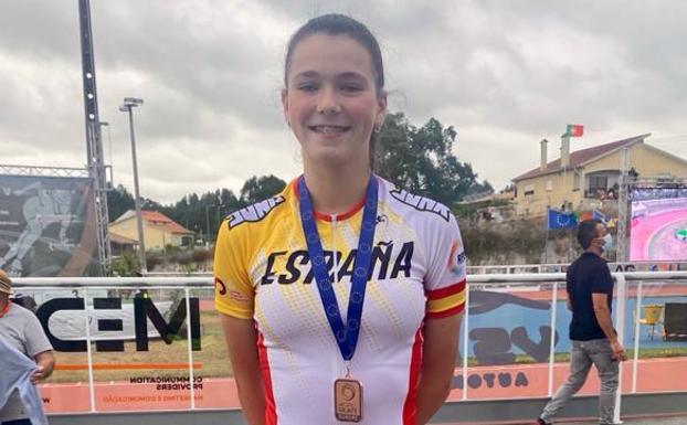 Laura Montes, medalla de bronce en el europeo