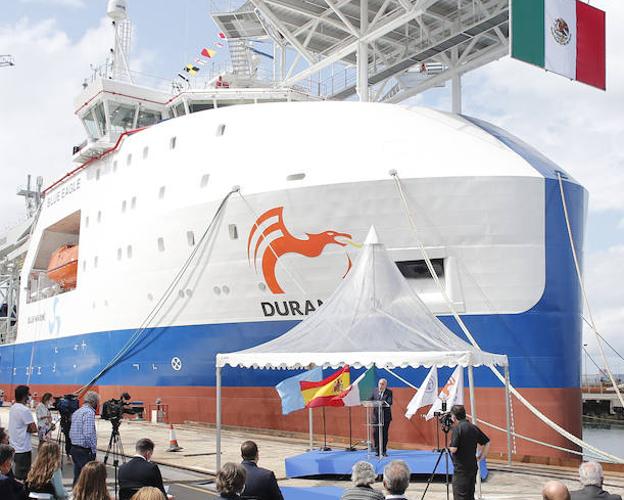 Armón culmina en Gijón el 'Blue Eagle', un barco de 150 millones
