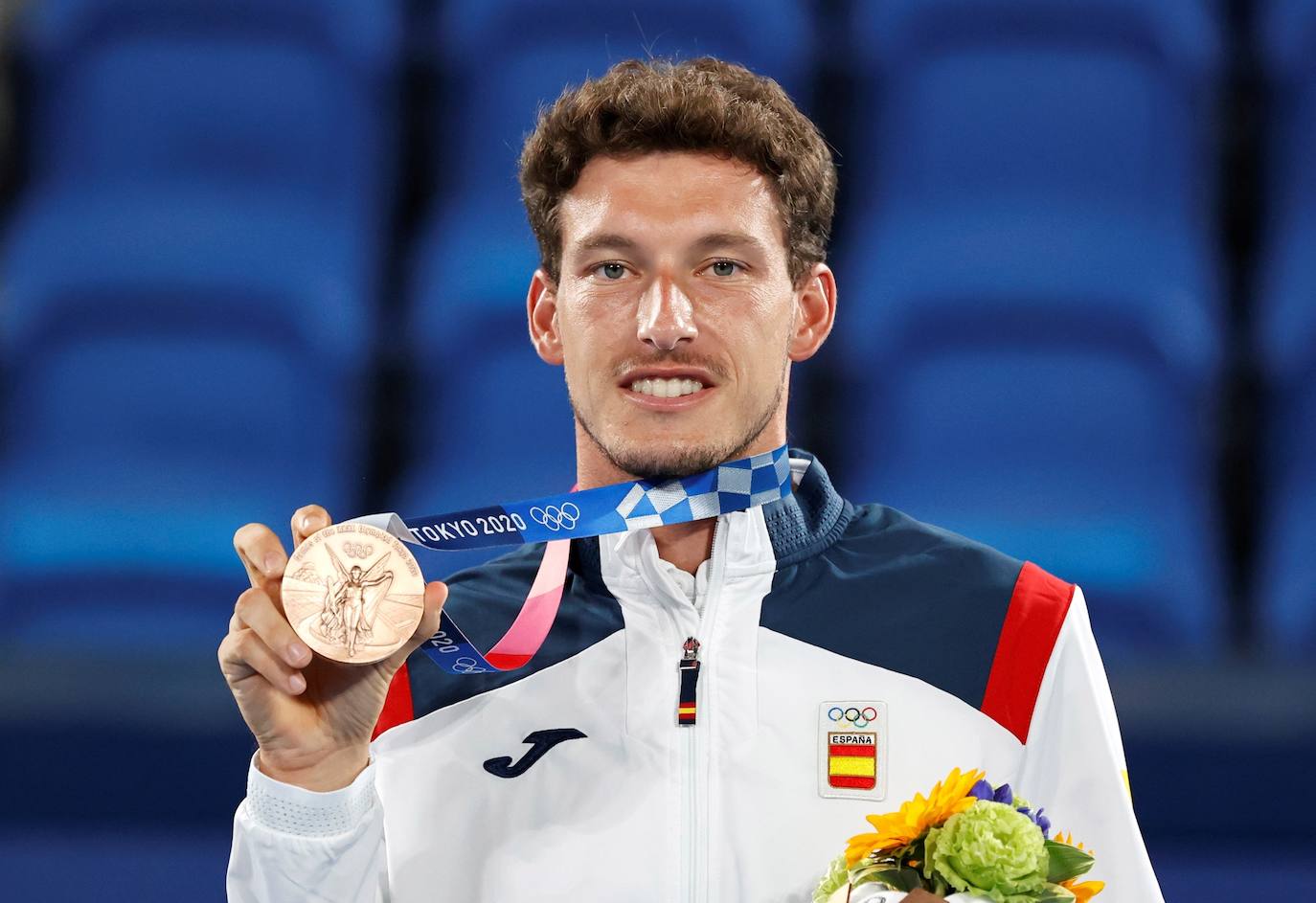 Pablo Carreño recoge la medalla de bronce conquistada en Tokyo 2020