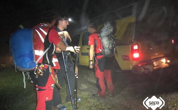 Rescatado un montañero alemán en Peñamellera Alta