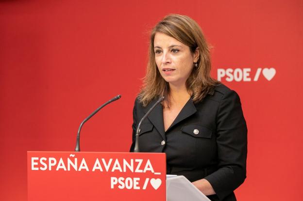 Lastra: «Iba siendo hora de centrarme en mi responsabilidad como vicesecretaria del PSOE»