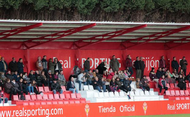 300 abonados verán desde la grada de Mareo el estreno del Sporting B