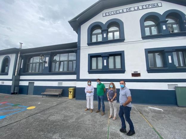La escuela de La Espina luce su mejor cara