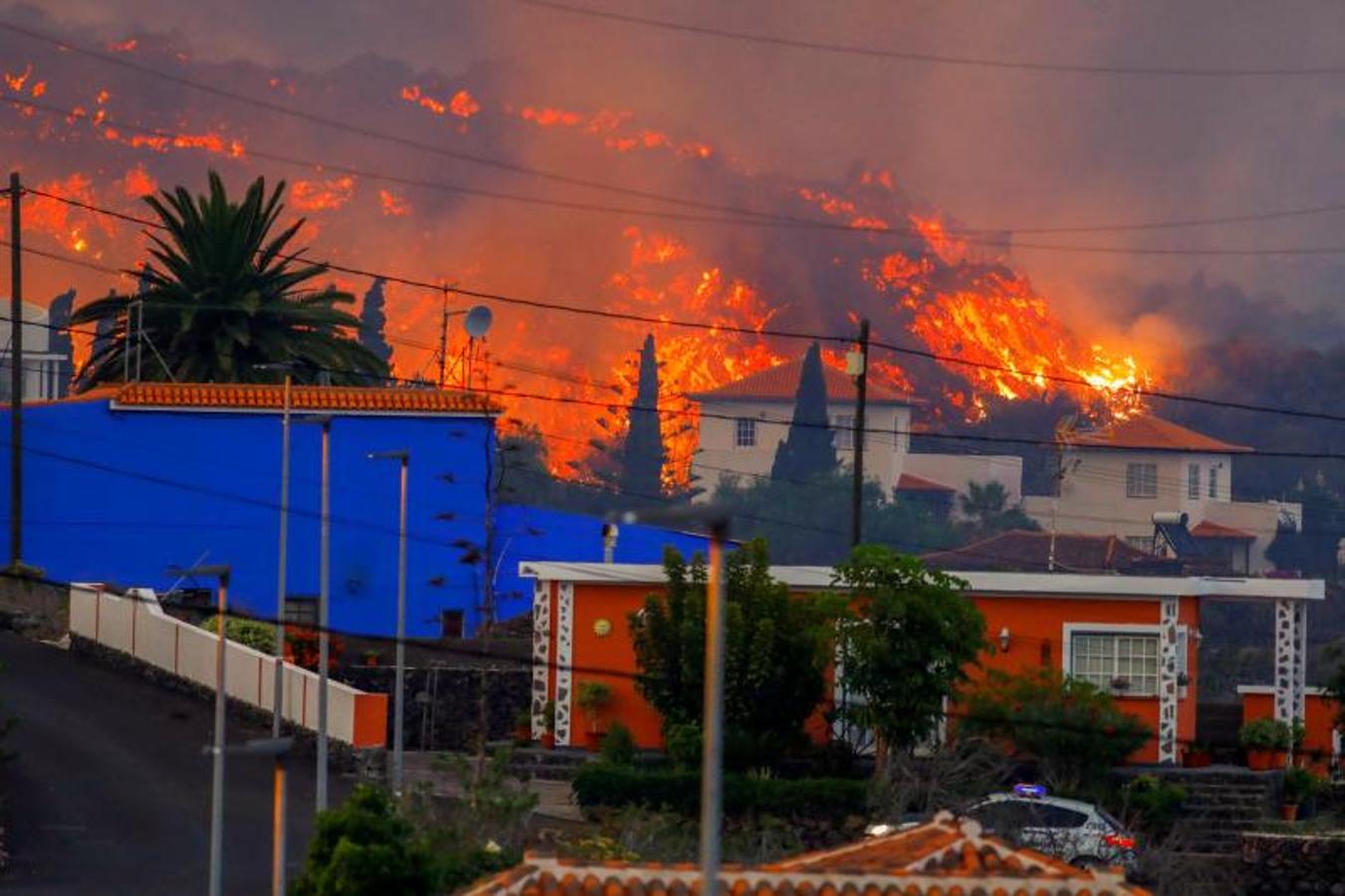 Impactantes imágenes del avance de la lava en La Palma