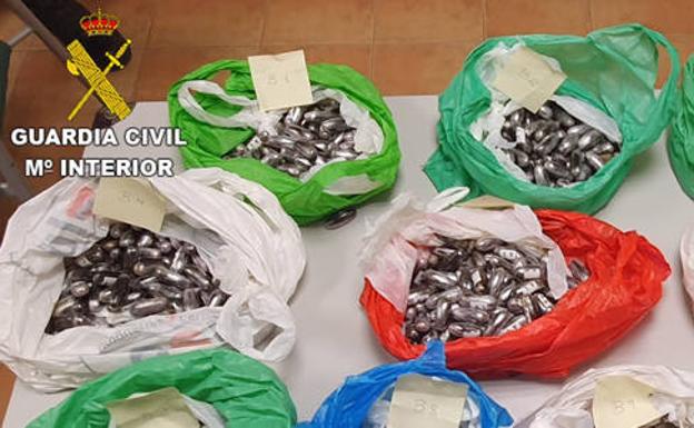 Detenido en Toledo con más de 1.000 bellotas de hachís