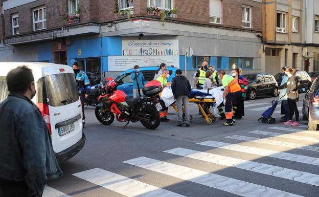 Herido tras ser atropellado en un paso de peatones en Gijón