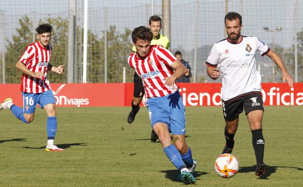 El Sporting B golea al Caudal en Mareo (4-0)