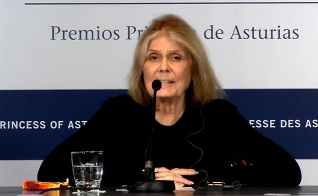 Rueda de prensa de Gloria Steinem, Premio Princesa de Asturias de Comunicación y Humanidades