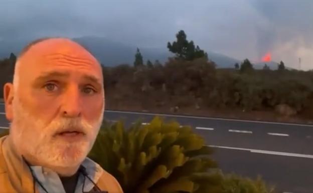 José Andrés inicia una encuesta para bautizar el volcán de La Palma