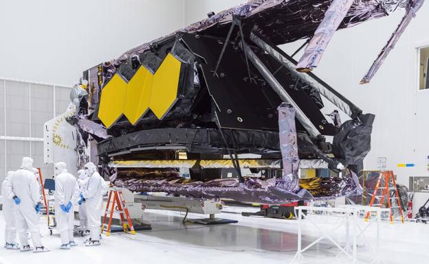 Desempaquetan el telescopio James Webb en la Guayana Francesa