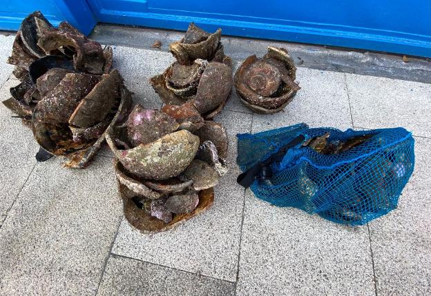 Advierten de la «extracción irregular» de material arqueológico en la ría del Eo