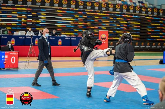La campeona nacional de 'full kenpo', repite