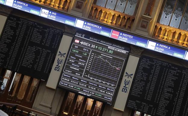 El Ibex salva los 8.800 puntos en una sesión a medio gas