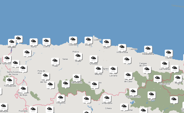 La cota de nieve sigue en ascenso en Asturias