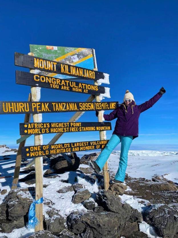 Una ovetense en lo alto del Kilimanjaro