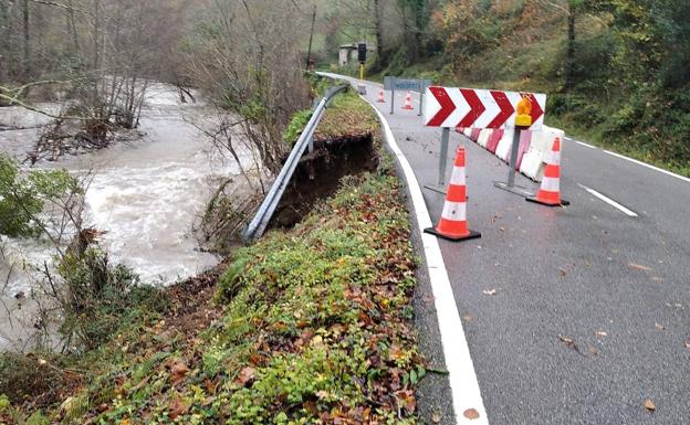 Los argayos se multiplican en Asturias ante la disgregación del terreno por las lluvias